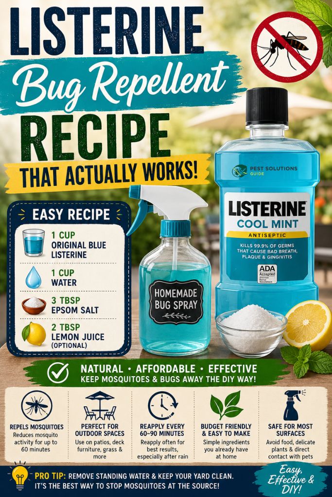 Listerine Bug Repellent Recipe That Actually Works
